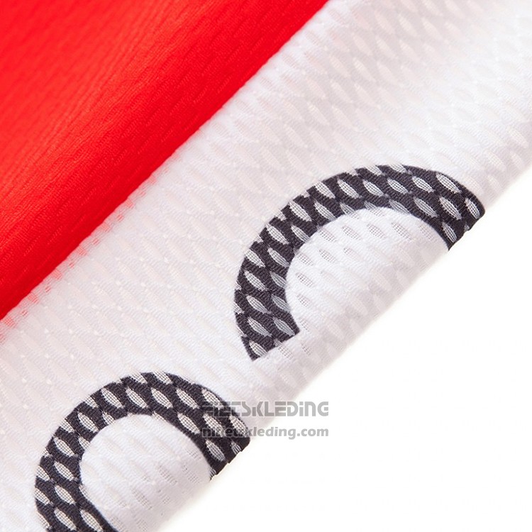 2018 Fietskleding Cofidis Rood en Wit Korte Mouwen en Koersbroek